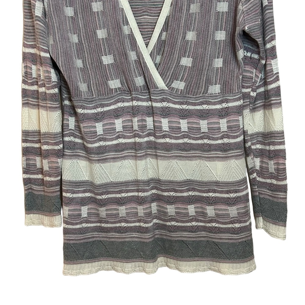 ASHLEY STEWART Long Sleeve Surplice Tunic Sweater 18/20 - Picture 3 of 10